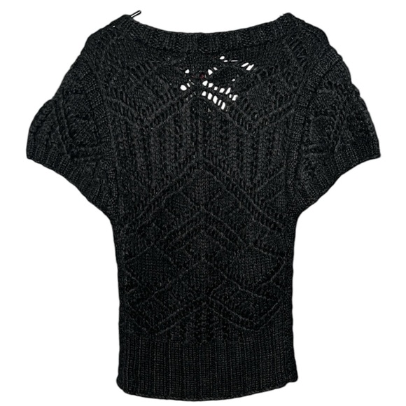 KARV wool knit top, black, size small - Picture 4 of 4